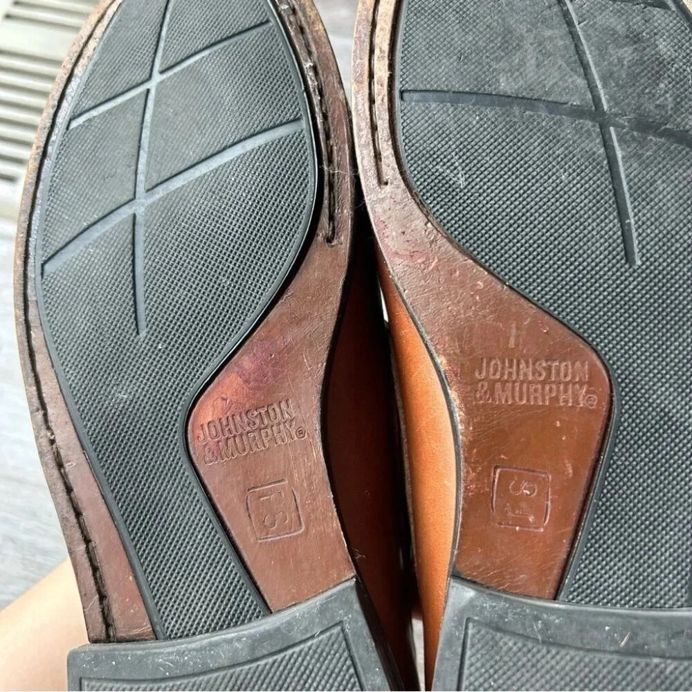 Johnston & Murphy Tassel Brown Leather Loafer